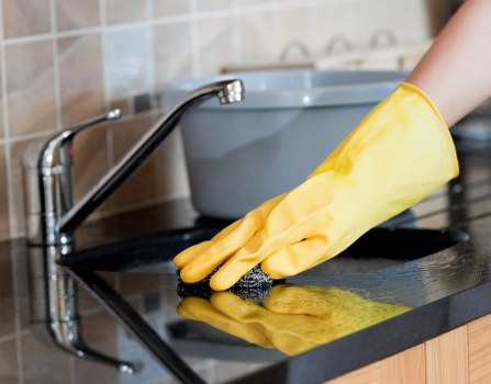 Tenancy Cleaning team applying sustainable recycling practices during a property clean