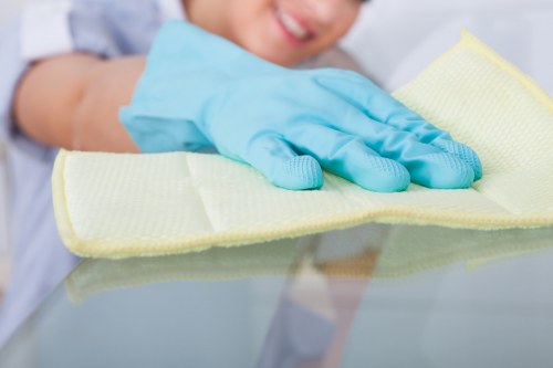 Regular home cleaning in London focusing on dusting and floor care