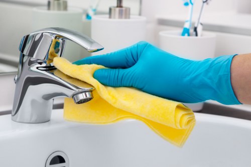 Vacate cleaning with attention to floors, dust, and hidden surfaces