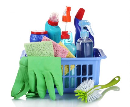 Cleaner restoring a carpet in London property